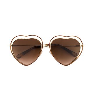 Chloé + Gradient Heart Sunglasses