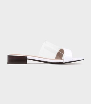 Who What Wear + Piper Lucite Heeled Slide Sandals
