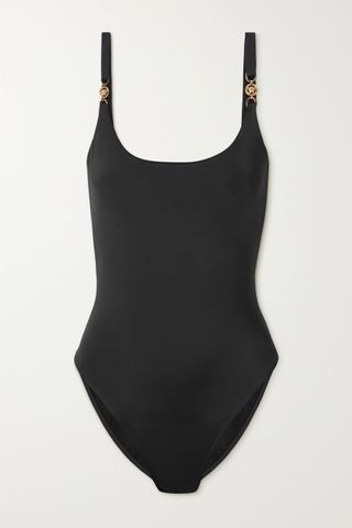 Versace + Medusa Biggie Embellished Swimsuit