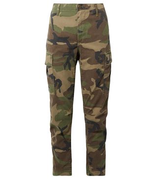 Re/Done + Camouflage-Print Cotton-Canvas Tapered Pants