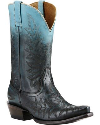 Ariat + Blue Ombre Cowgirl Boots