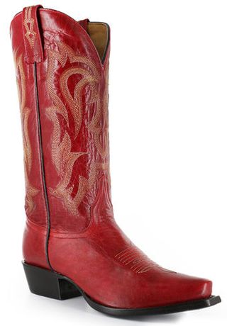 Shyanne + Red Leather Cowgirl Boots