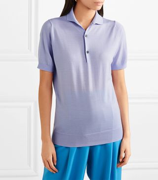 Victoria Beckham + Wool Polo Shirt