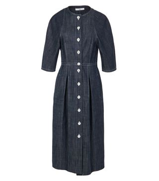 Tibi + Raw Denim Shirtdress