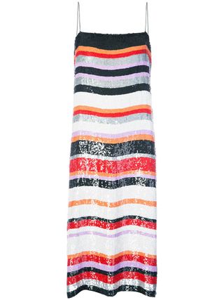 Jeffrey Dodd + Striped Sequin Dress
