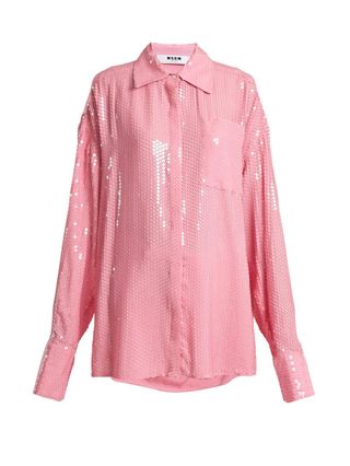 MSGM + Sequin-Embellished Shirt