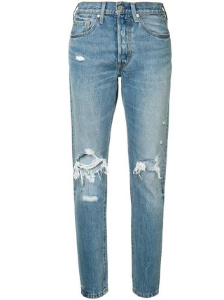 Levi’s + Distressed High-Rise Jeans