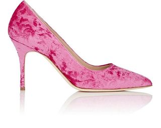 Manolo Blahnik + Women's BB Velvet Jacquard Pumps