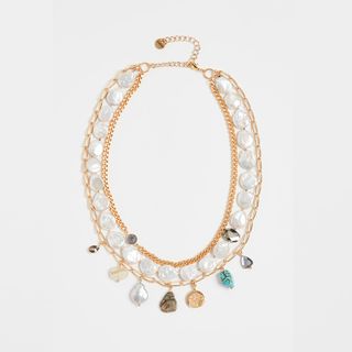 Chan Luu + White Pearl Mix Necklace