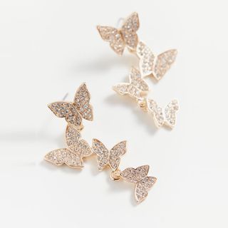 Urban Outfitters + Butterfly Statement Drop Earring