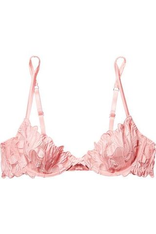 Fleur du Mal + Lily Embroidered Lace and Stretch-Tulle Underwired Bra