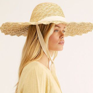 Free People + Scalloped Straw Hat