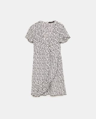 Zara + Polka Dot Print Dress