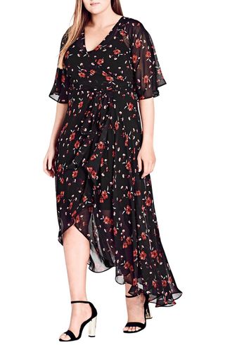 City Chic + Fall in Love Floral Maxi Dress
