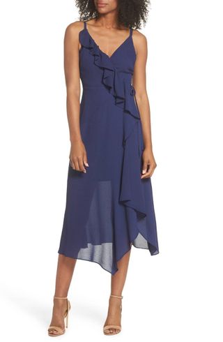 Clover and Sloane + Georgette Faux Wrap Dress
