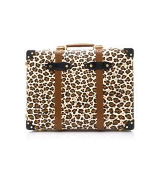 Charlotte Olympia x Globe-Trotter + Leopard-Print Leather Trolley Case
