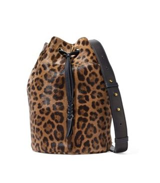 Jérôme Dreyfuss + Popeye Leopard-Print Calf Hair Bucket Bag