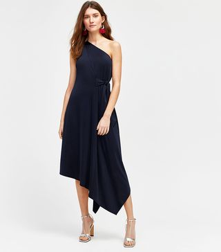 Warehouse + One-Shoulder Dress