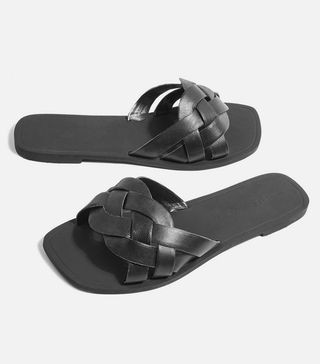 Topshop + Hottie Cross Strap Flat Sandals