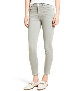 7 For All Mankind + Released Hem Ankle Skinny Jeans in Agave