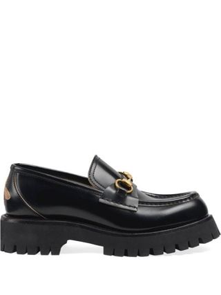 Gucci + Leather Lug Sole Loafers