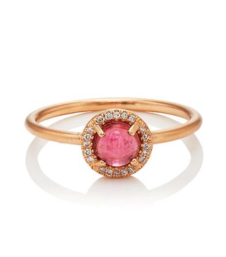 Irene Neuwirth + Pink Tourmaline & White Diamond Ring