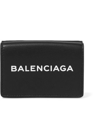 Balenciaga + Printed Textured-Leather Wallet