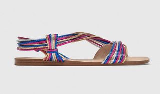 Zara + Multicolored Strap Sandals