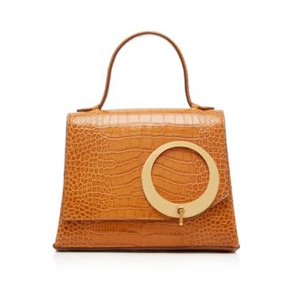 Trademark + Harriet Croc-Embossed Leather Bag