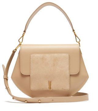 Wandler + Al Leather and Suede Crossbody Bag