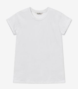 Miss Selfridge + White Longline T-Shirt