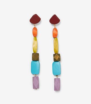 Zara + Colorful Wood Earrings