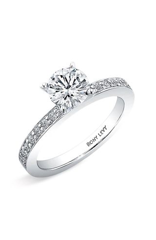 Bony Levy + Channel Set Diamond Engagement Ring Setting