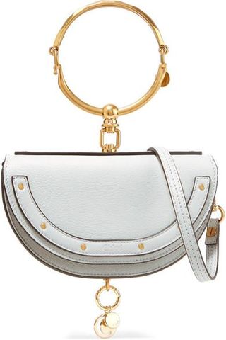 Chloé + Nile Bracelet Mini Textured-Leather Shoulder Bag