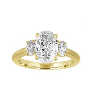 Stephanie Gottlieb + Three Stone Oval Engagement Ring