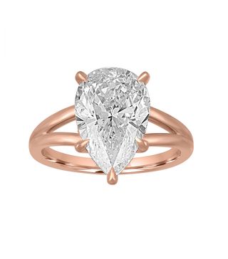 Stephanie Gottlieb + Gold Split Shank Engagement Ring
