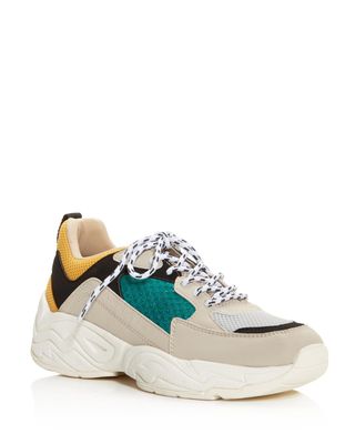 KENDALL + KYLIE + Focus Round-Toe Lace Up Platform Dad Sneakers