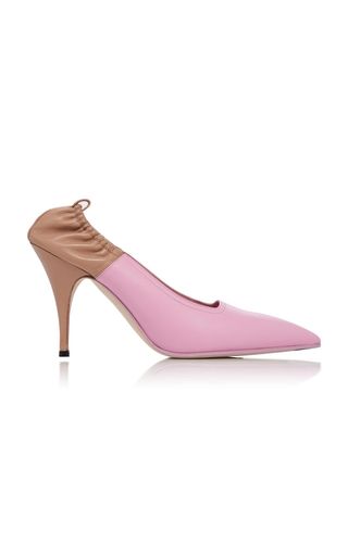 Victoria Beckham + Dorothy Two-Tone Leather Pumps