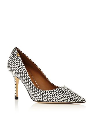 Tory Burch + Penelope Pointed Toe Leather Pumps