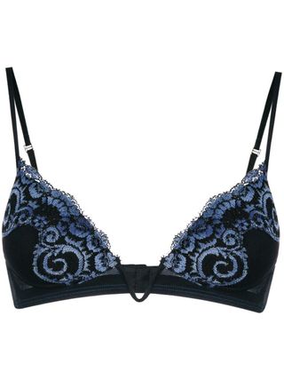 La Perla + Amethyst Padded V-Neck Triangle Bra