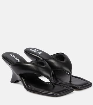 Gia Borghini + Gia 6 Leather Thong Sandals