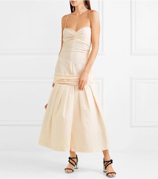 Jacquemus + Mamao Linen and Cotton-Blend Midi Dress