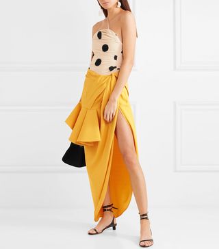 Jacquemus + Le Haut Brella Appliquéd Crepe Top