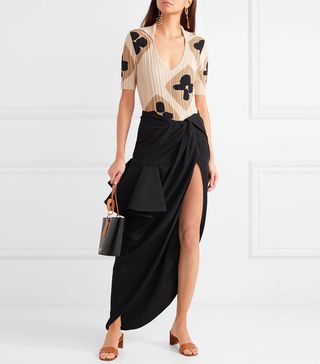 Jacquemus + La Maille Henri Ribbed Intarsia Cotton Bodysuit