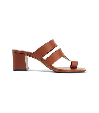 Neous + Anthos Cutout Leather Mules