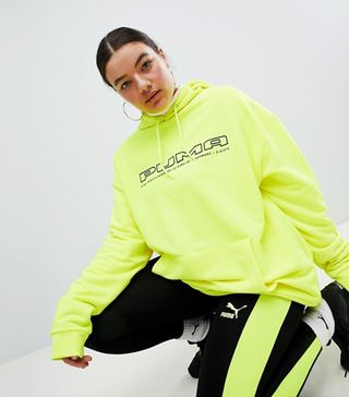 Puma + Plus Legging With Neon Side Panel