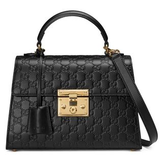 Gucci + Padlock Small Gucci Signature Top Handle Bag