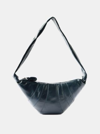 Lemaire + Croissant Medium Leather Shoulder Bag