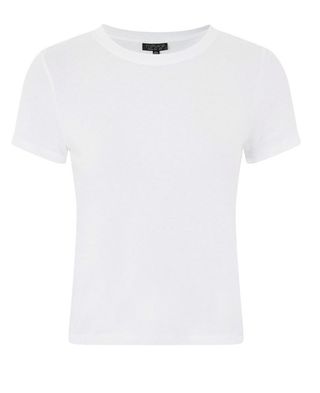 Topshop + Basic Cropped T-Shirt