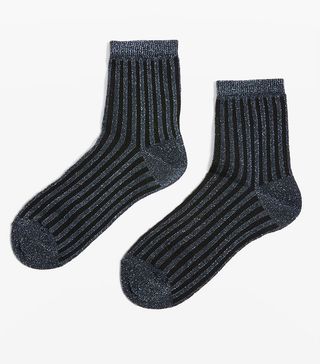 Topshop + Glitter Ankle Socks